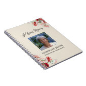 Memorial of Funeral Book Waterverf Poppies Notitieboek (Rechterzijde)