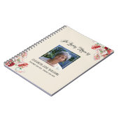 Memorial of Funeral Book Waterverf Poppies Notitieboek (Linkerzijde)