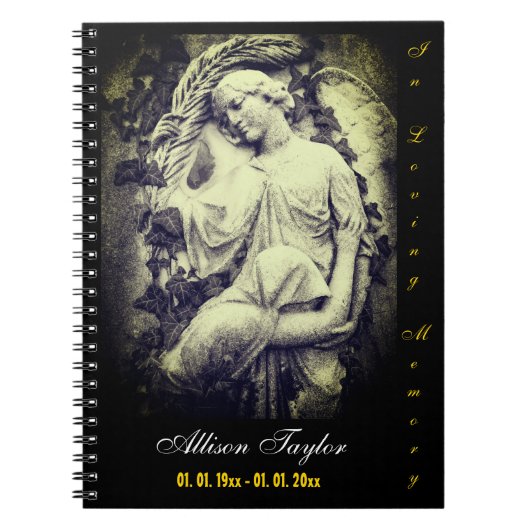 Memorial of Funeral Book - with Angel Notitieboek (Voorkant)