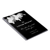 Memorial of Funeral Gastenboek Notitieboek Floral (Rechterzijde)