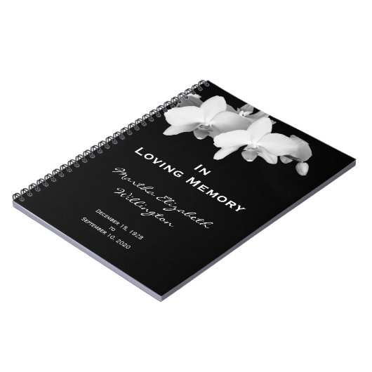 Memorial of Funeral Gastenboek Notitieboek Floral (Linkerzijde)