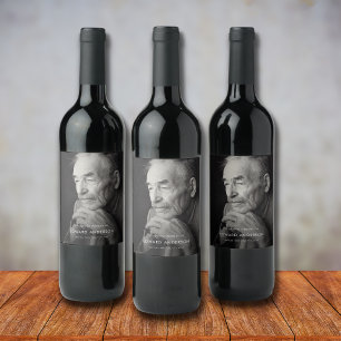 Memorial of Funeral Photo Tribute Keepomwille Wijn Etiket