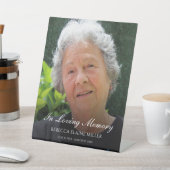 Memorial of Funeral Photo Tribution Reclamebord Met Voetstuk (Insitu)