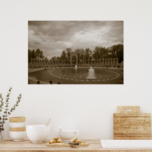 Memorial Old Time Print uit de Tweede Wereldoorlog (Keuken)