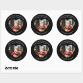 Memorial or Vigil Keepsake | Forever in our Hearts Ronde Sticker (Vel)