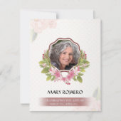 Memorial Order of Service Funeral Card Kaart (Voorkant)