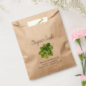 Memorial Oregano zaadbegrafenis Bedankzakje (Gezegeld)