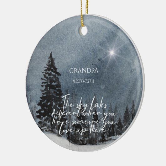 Memorial Ornament De lucht ziet er anders uit (Links)