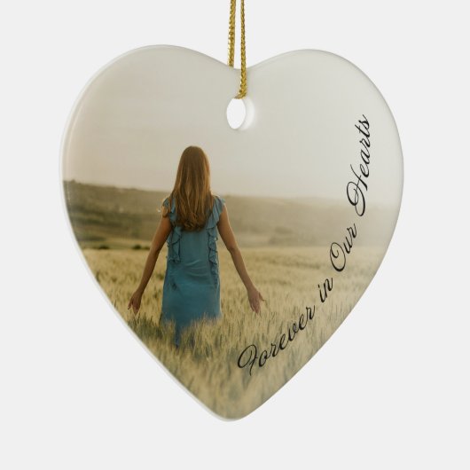 Memorial Ornament - Forever in ons hart (Rechts)