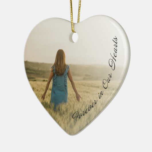 Memorial Ornament - Forever in ons hart (Links)