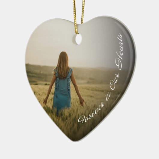 Memorial Ornament - Forever in ons hart (Links)