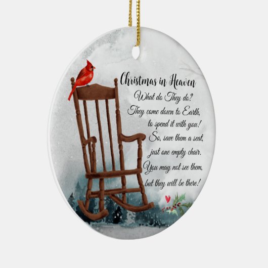 Memorial Ornament Heaven is een prachtig Rood (Rechts)