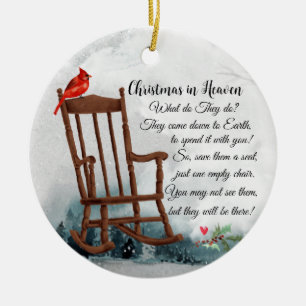 Memorial Ornament Heaven is een prachtig Rood