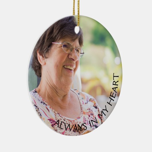 Memorial Ornament met kardinaal en gedicht (Rechts)