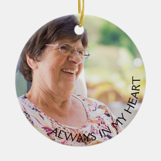 Memorial Ornament met kardinaal en gedicht (Voorkant)