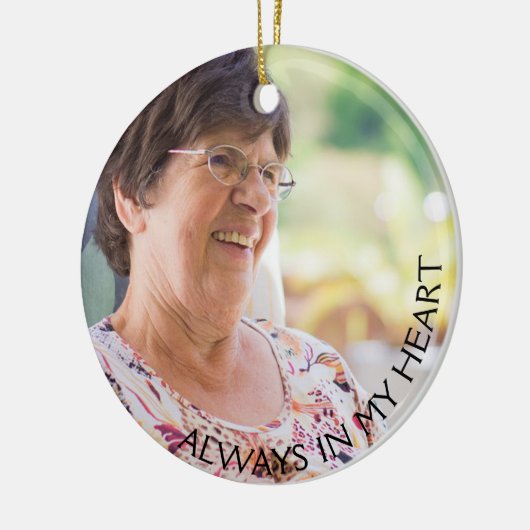 Memorial Ornament met kardinaal en gedicht (Links)