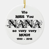 Memorial Ornament NANA Loving Memory Personalized (Voorkant)