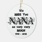 Memorial Ornament NANA Loving Memory Personalized (Links)
