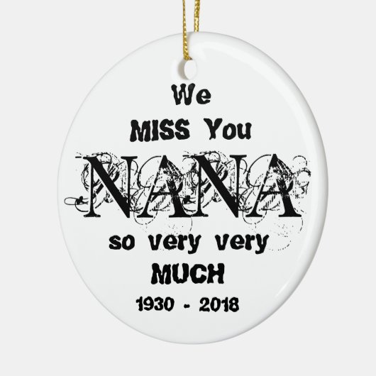 Memorial Ornament NANA Loving Memory Personalized (Links)