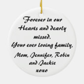 Memorial Ornament NANA Loving Memory Personalized (Achterkant)