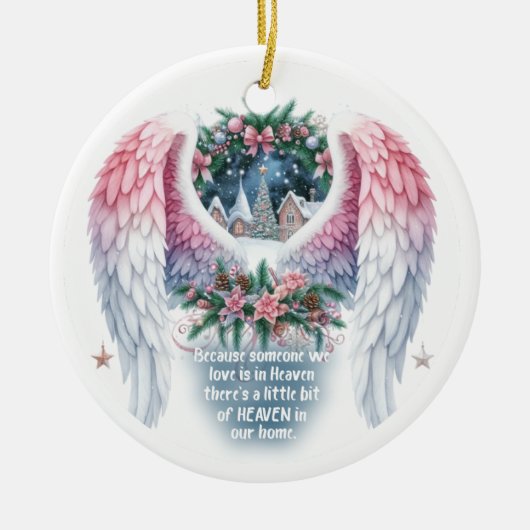 Memorial Ornament _ Omdat iemand van wie we houden (Voorkant)