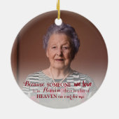 Memorial Ornamenten met kerstfoto's (Achterkant)