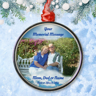 Memorial Ornaments for Mam, Dad, Parents Loved One Metalen Ornament