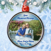 Memorial Ornaments for Mam, Dad, Parents Loved One Metalen Ornament