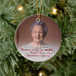 Memorial Ornaments with Photo Kerstmis Keramisch Ornament