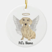 Memorial over Cream Smooth Dachshund Keramisch Ornament (Voorkant)