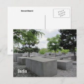Memorial over de holocaust in Berlijn Briefkaart (Voorkant / Achterkant)