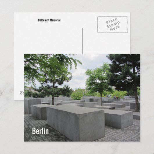 Memorial over de holocaust in Berlijn Briefkaart (Voorkant / Achterkant)