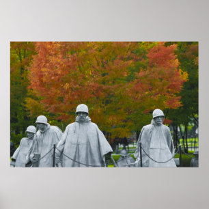 Memorial over de Koreaanse oorlogsveteranen Poster