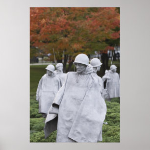 Memorial over de Koreaanse oorlogsveteranen Poster