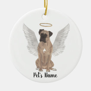 Memorial over de sympathie van Fawn Mask Boxer Keramisch Ornament