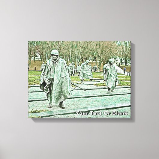 Memorial over oorlogsveteranen canvas afdruk (Voorkant)