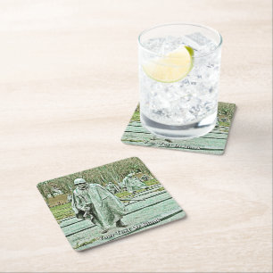 Memorial over oorlogsveteranen kartonnen onderzetters