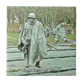 Memorial over oorlogsveteranen tegeltje (Voorkant)