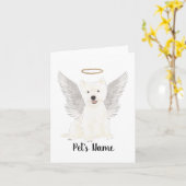 Memorial over sympathie West Highland Terrier Kaart (Gele Bloem)