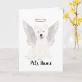 Memorial over sympathie West Highland Terrier Kaart (Gele Bloem)