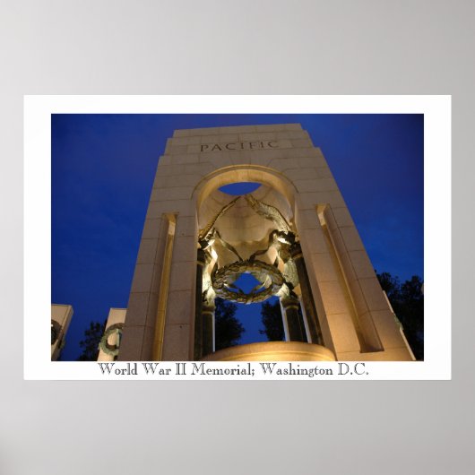 Memorial Pacific Theater van de Tweede Wereldoorlo Poster (Voorkant)