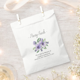 Memorial Pansy Seed Funeral  Bedankzakje