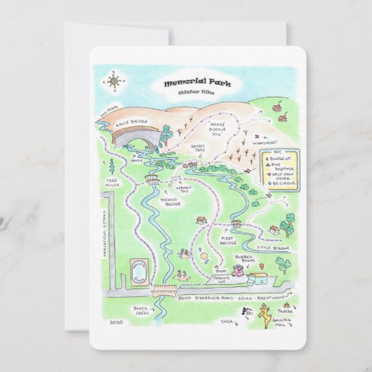 Memorial Park Feestdagenkaart (Voorkant)