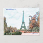 "Memorial Park" Paris, TN, Briefkaart (Voorkant)