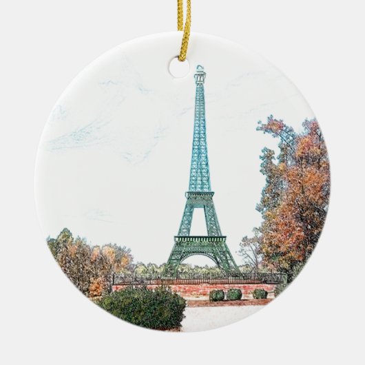 Memorial Park, Paris TN Keramisch Ornament (Voorkant)