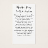 Memorial Patriottische Vlinder Begrafenis Kaart (Achterkant)