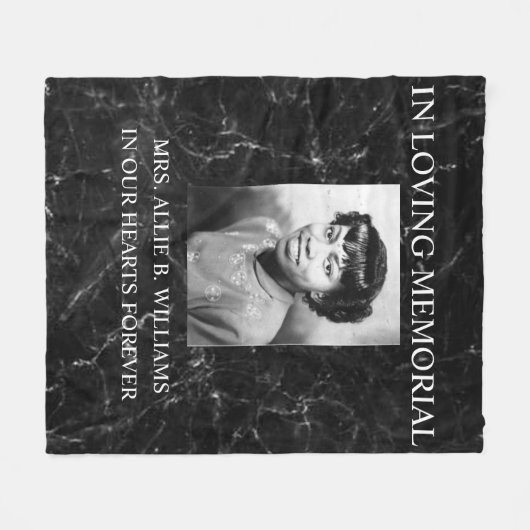 Memorial personaliseren fleece deken (Voorkant (Horizontaal))