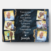 Memorial Personalized 6 Afbeelding in Loating Memo Fotoplaat (voorkant)