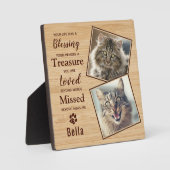 Memorial Pet Cat Fotoplaat (Voorkant)