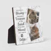 Memorial Pet Cat Fotoplaat (Voorkant)